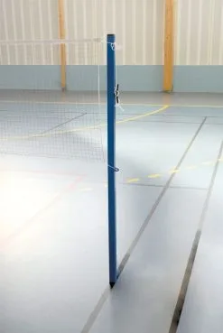 Kübler Sport® Badminton-Pfosten SCHOOL In Bodenhülsen