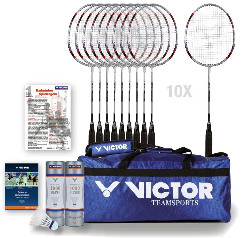 VICTOR® Badminton-Schulsparpaket BEGINNER 1 VICTOR® Badminton-Schulsparpaket BEGINNER
