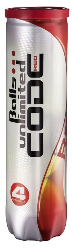 Balls Unlimited® Tennisbälle CODE RED 3 Balls Unlimited® Tennisbälle CODE RED – Bild 3
