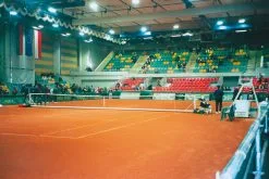 Freistehende Tennis-Netzanlage