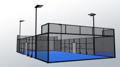 Kübler Sport® Padel Court PANORAMA -Schlägersport T4703 A05 ecommerce