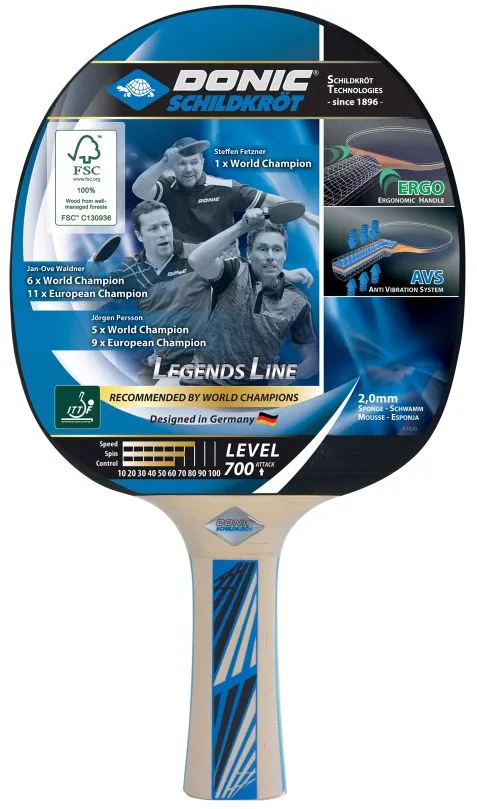 Donic Schildkröt Donic-Schildkröt® Tischtennisschläger Legends 700 FSC 1 Donic Schildkröt Donic-Schildkröt® Tischtennisschläger Legends 700 FSC
